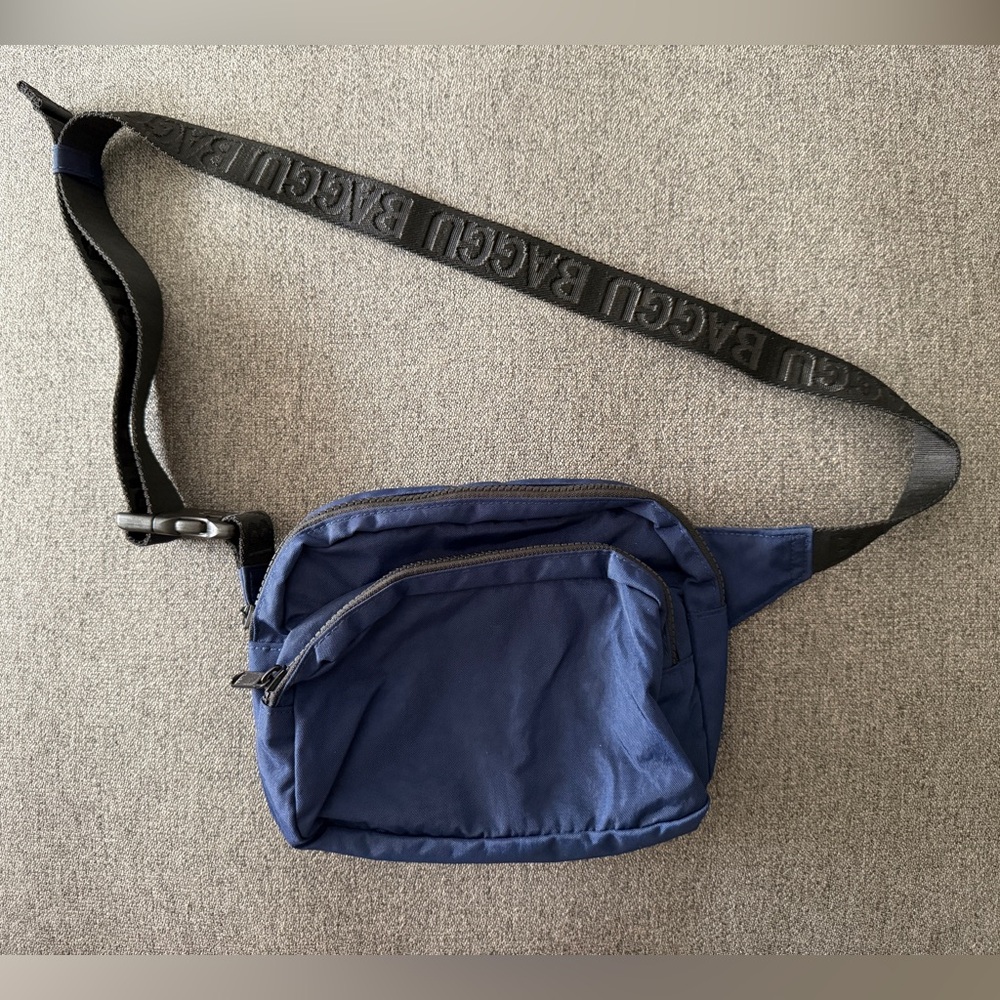 Navy Baggu Fanny Pack